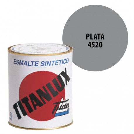 Esmalte Sintetico Plata 520 Titanlux Interior-Exterior Brillo