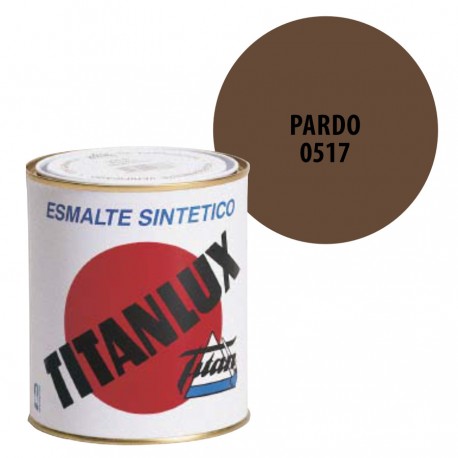 Esmalte Sintetico Pardo 517 Titanlux Interior-Exterior Brillo