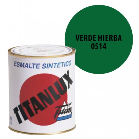 Esmalte Sintetico Verde Hierba 514 Titanlux Interior-Exterior Brillo