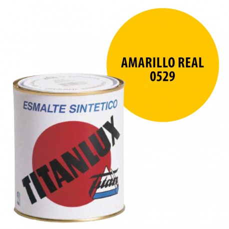 Esmalte Sintetico Amarillo Real 529 Titanlux Interior-Exterior Brillo