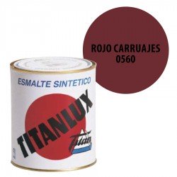 Esmalte Sintético Rojo Carruajes 560 Titanlux Interior-Exterior Brillo