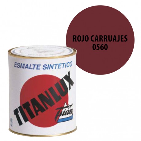 Esmalte Sintetico Rojo Carruajes 560 Titanlux Interior-Exterior Brillo