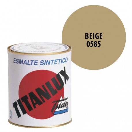 Esmalte Sintetico Beige 585 Titanlux Interior-Exterior Brillo