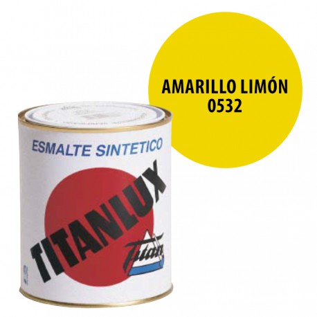 Esmalte Sintetico Amarillo Limón 532 Titanlux Interior-Exterior Brillo
