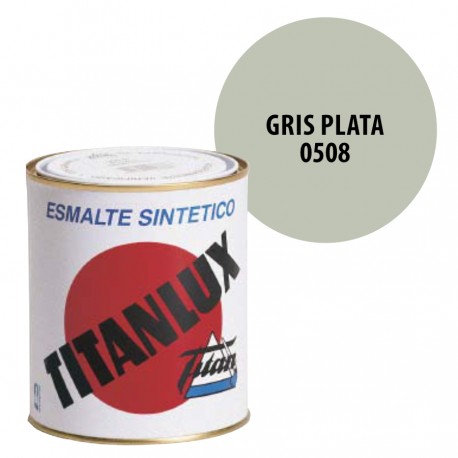 Esmalte Sintetico Gris Plata 508 Titanlux Interior-Exterior Brillo