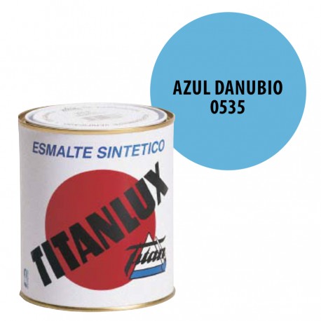 Esmalte Sintetico Azul Danubio 535 Titanlux Interior-Exterior Brillo