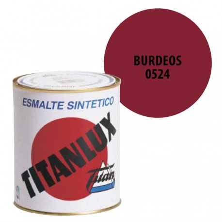Esmalte Sintetico Burdeos 524 Titanlux Interior-Exterior Brillo