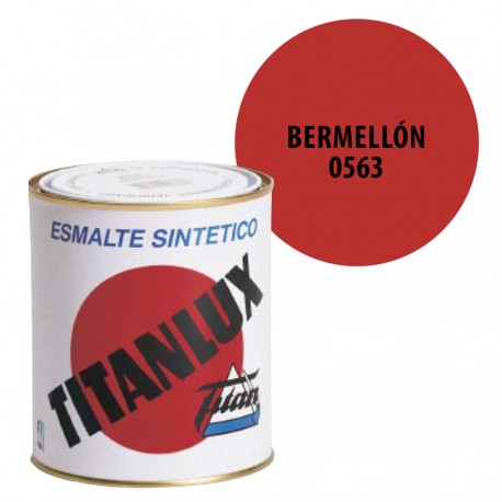 Esmalte Sintetico Bermellon 563 Titanlux Interior-Exterior Brillo