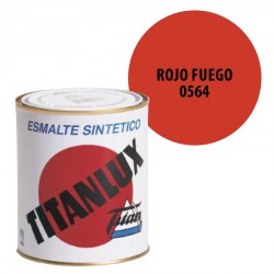 Esmalte Sintetico Rojo Fuego 564 Titanlux Interior-Exterior Brillo