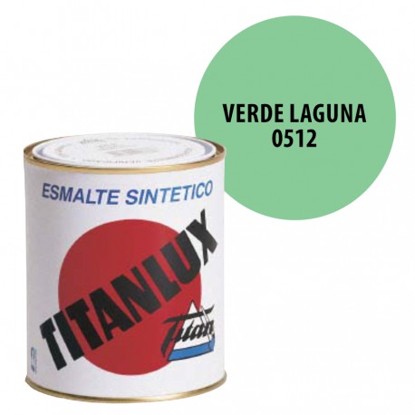 Esmalte Sintetico Verde Laguna 512 Titanlux Interior-Exterior Brillo