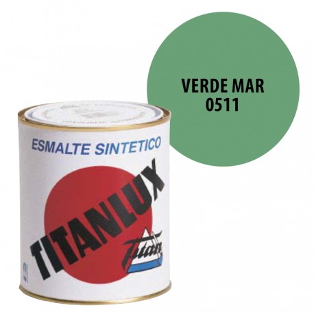 Esmalte Sintetico Verde Mar 511 Titanlux Interior-Exterior Brillo