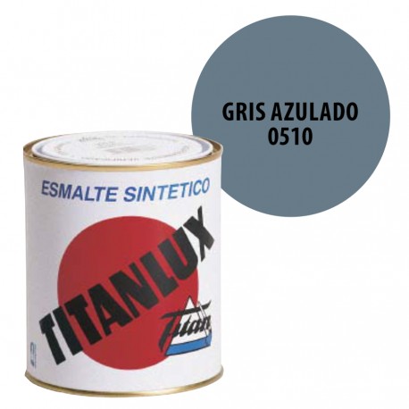 Esmalte Sintetico Gris Azulado 510 Titanlux Interior-Exterior Brillo
