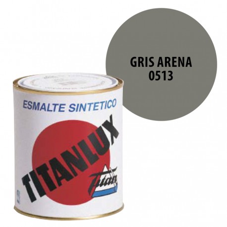Esmalte Sintetico Gris Arena 513 Titanlux Interior-Exterior Brillo