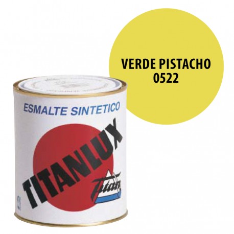 Esmalte Sintetico Verde Pistacho 522 Titanlux Interior-Exterior Brillo