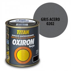 Esmalte Antioxidante Gris Acero 202 Oxiron Interior Exterior Forja