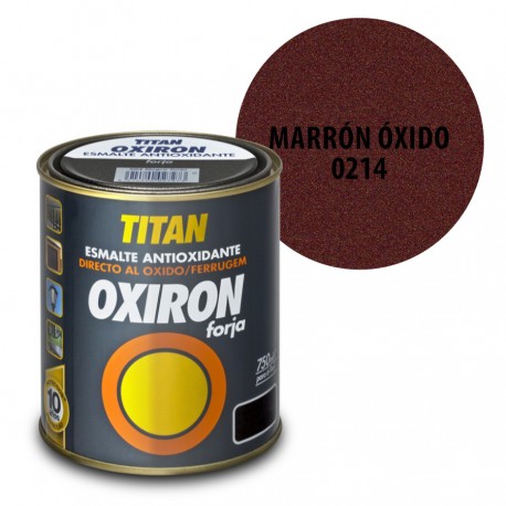 Esmalte Antioxidante Marron Oxido 214 Oxiron Interior Exterior Forja