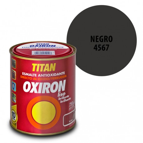 Esmalte Antioxidante Negro 4567 Oxiron Interior Exterior Liso