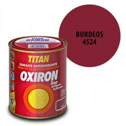 Esmalte Antioxidante Burdeos 4524 Oxiron Interior Exterior Liso Brillante