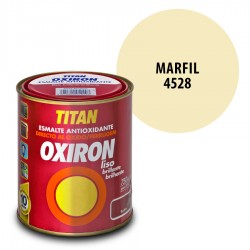 Esmalte Antioxidante Marfil 4528 Oxiron Interior Exterior Liso Brillante
