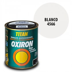 Esmalte Antioxidante Blanco 4566 Oxiron Interior Exterior Liso Satinado