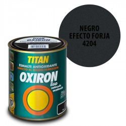 Esmalte Antioxidante Negro Efecto Forja 4204 Oxiron Interior Exterior Liso Satinado
