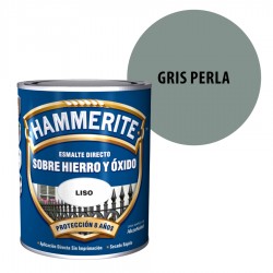 Esmalte Antioxidante Gris Perla Hammerite Exterior Liso Brillante
