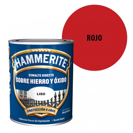 Esmalte Antioxidante Rojo Hammerite Exterior Liso Brillante