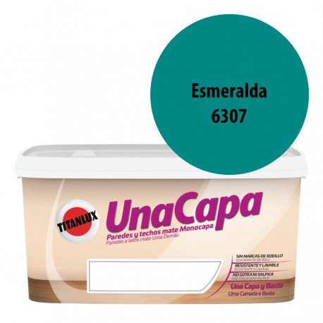 Titan una Capa Esmeralda 6307 Pintura MATE